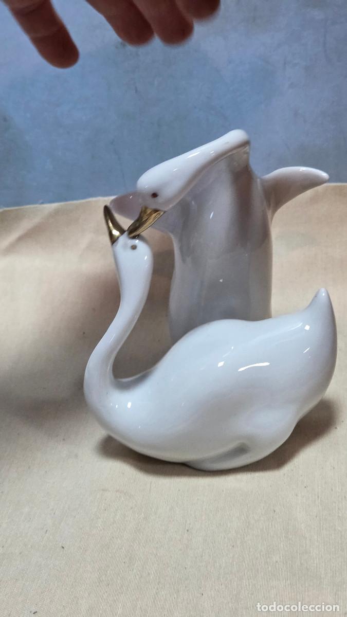 Vintage: parejas de cisnes porcelana - Foto 3