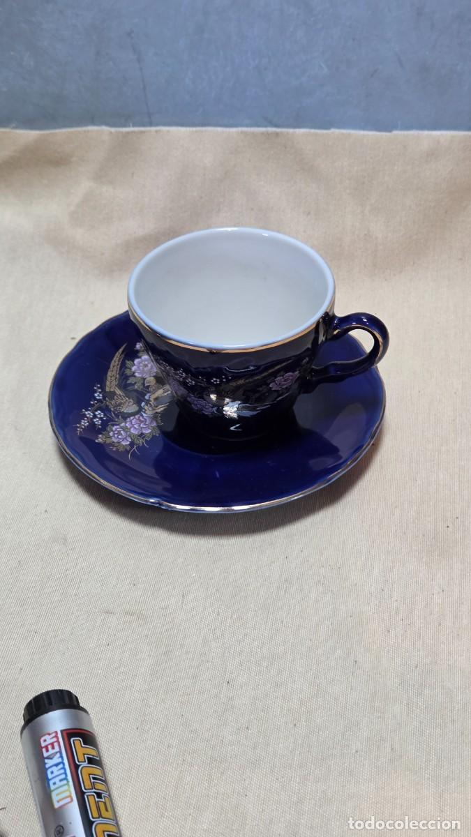 Vintage: taza y plato de porcelana