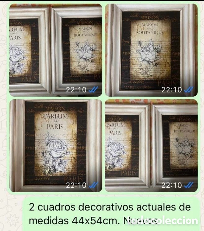 Vintage: Dos cuadros decorativos