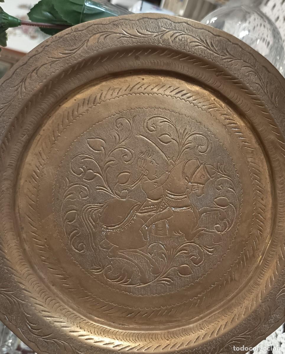 Vintage: Bandeja decorativa Jinete con Caballo - Foto 4