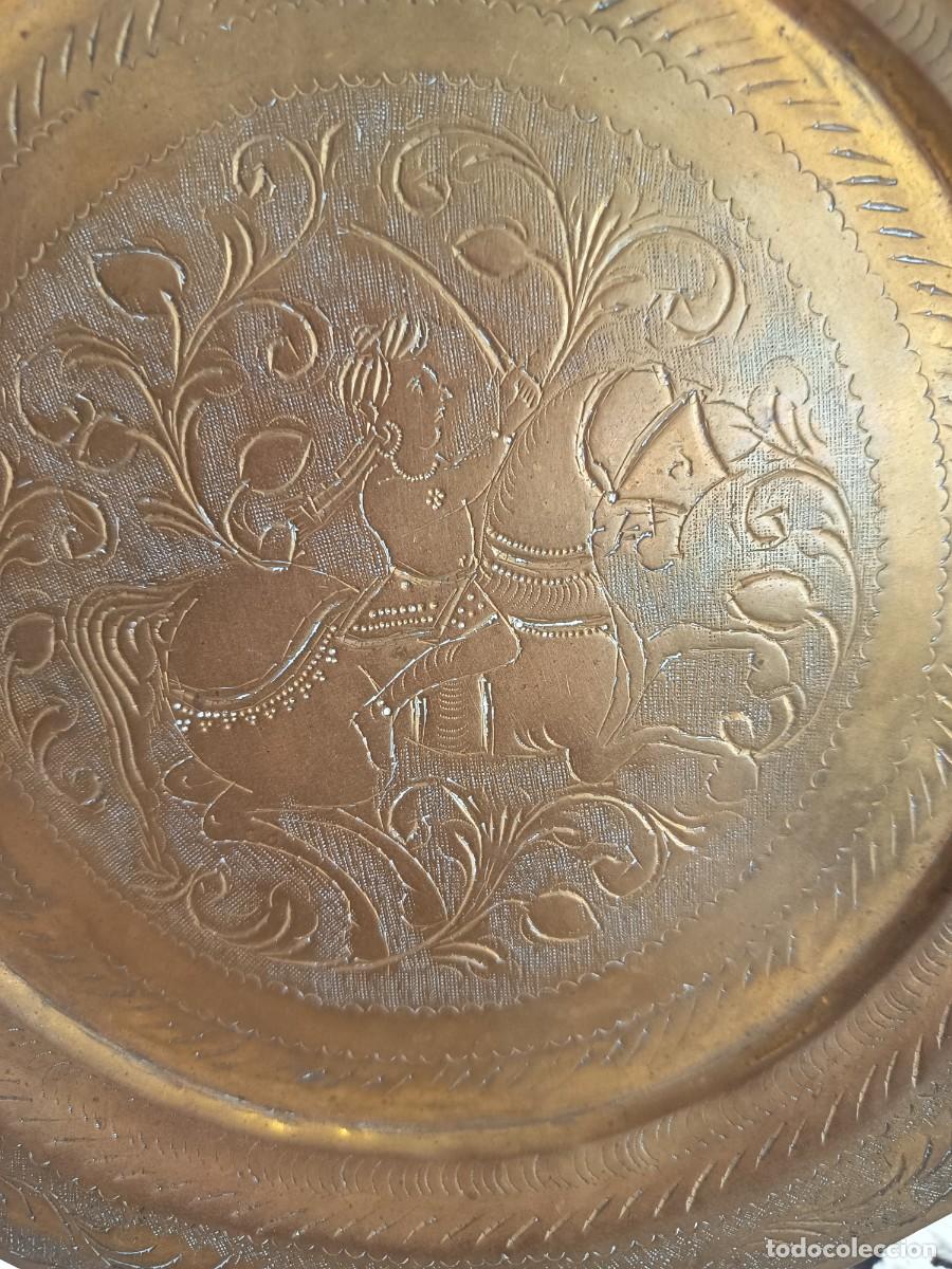 Vintage: Bandeja decorativa Jinete con Caballo - Foto 7