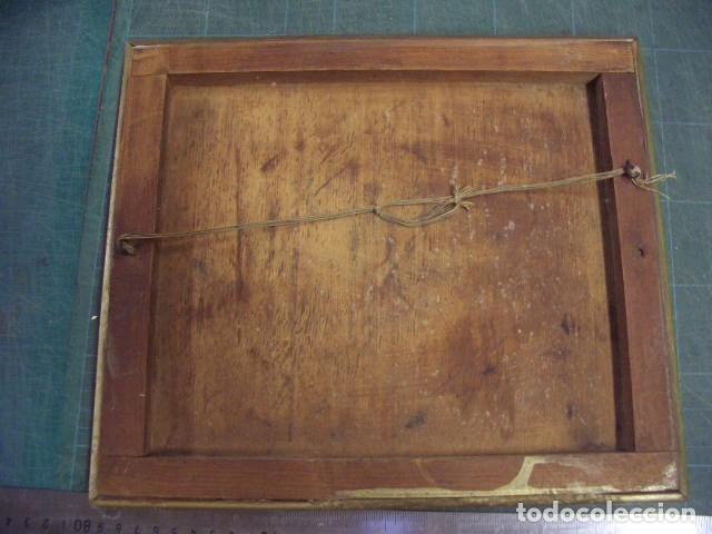 Vintage: Cuadro de taracea o marqueter&iacute;a de madera - Foto 2