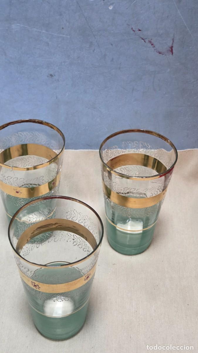 Vintage: 3 vasos de cristal vintage - Foto 3