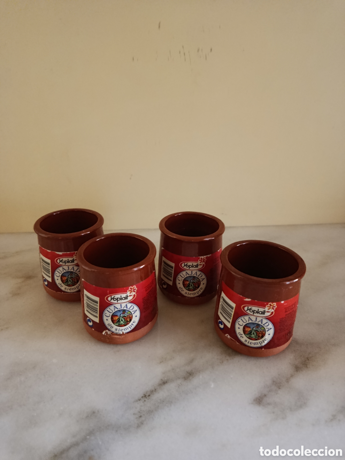 Vintage: Vasos de barro de Yoplait