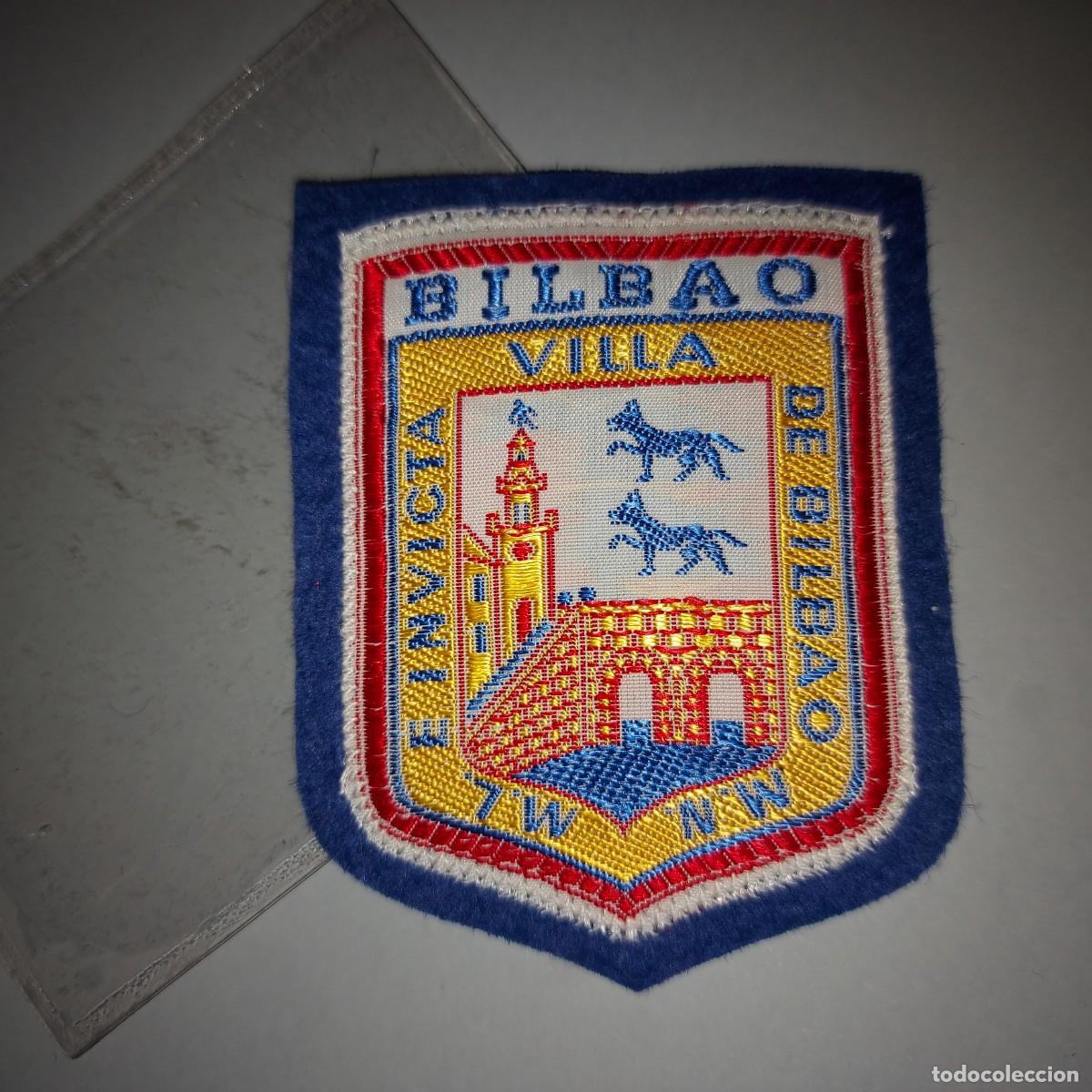 Vintage: ANTIGUO PARCHE BORDADO , BILBAO