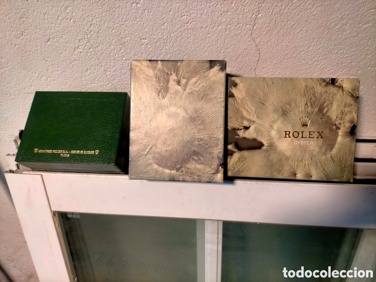 Vintage: CAJA ORIGINAL VACIA DE ROLEX OYSTER Y FOLLETO ORIGINAL JJ