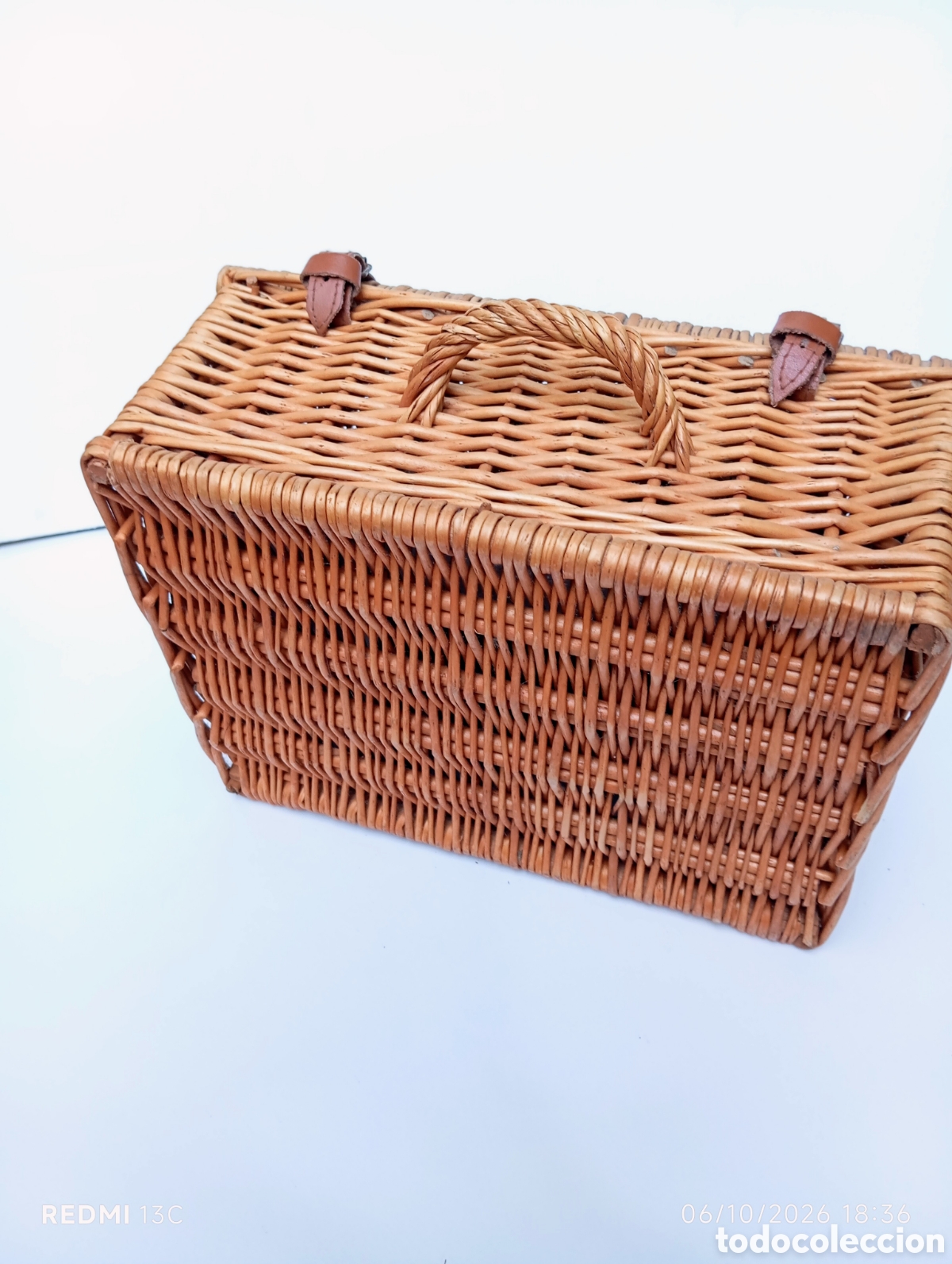 Vintage: cesta mimbre F&M...................... - Foto 3