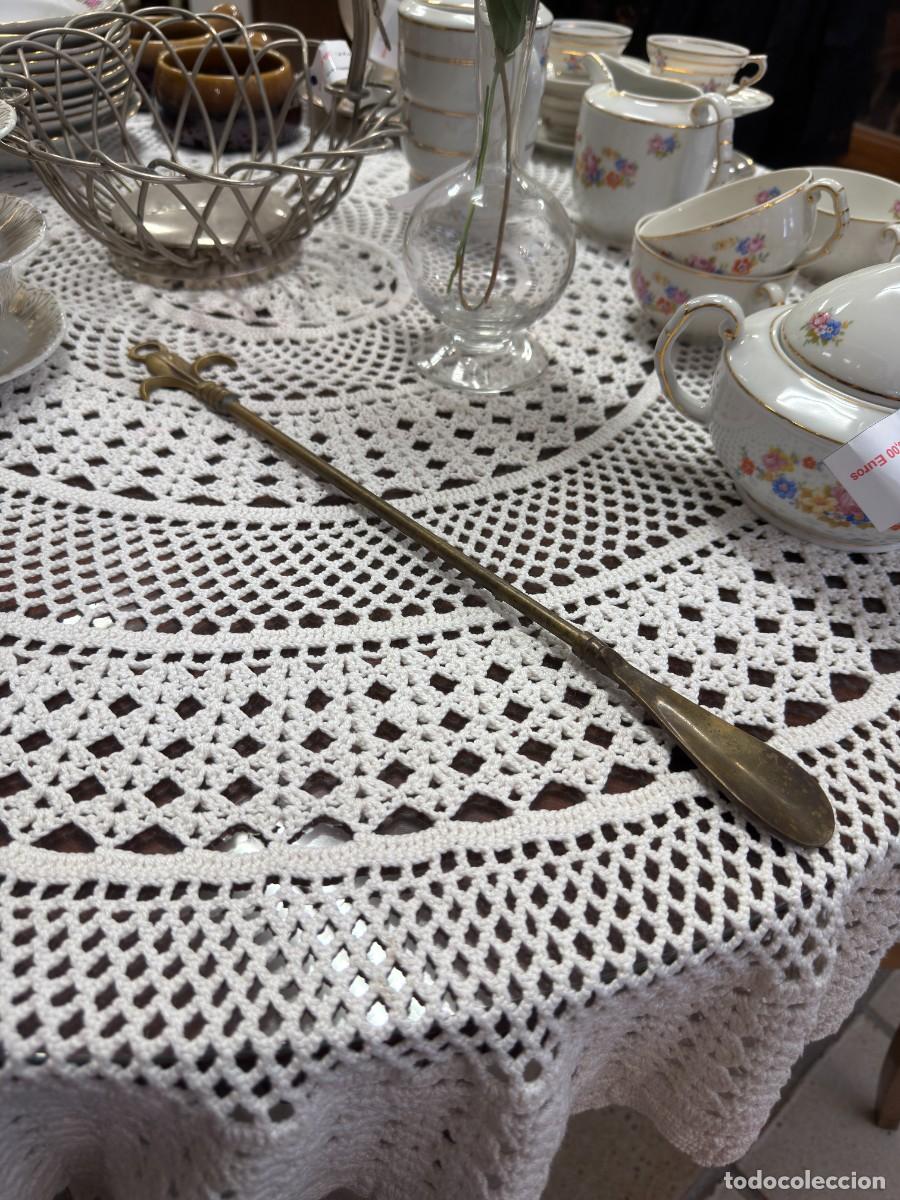 Vintage: Antiguo calzador bronce