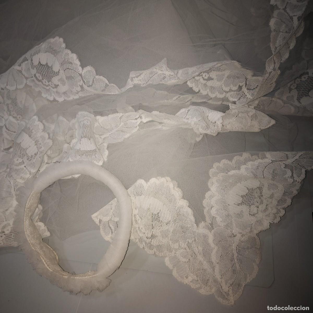 Vintage: DIADEMA, PA&Ntilde;UELO Y VELO A&Ntilde;OS 50-60 COMUNION BODA NOVIA TOCADO