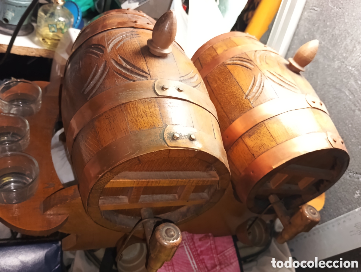 Vintage: Barriles de madera decorativos vintage - Foto 3