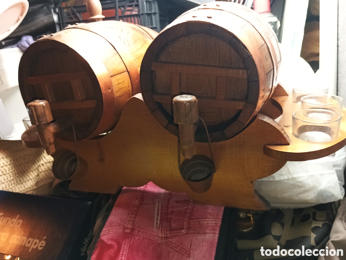Vintage: Barriles de madera decorativos vintage - Foto 6