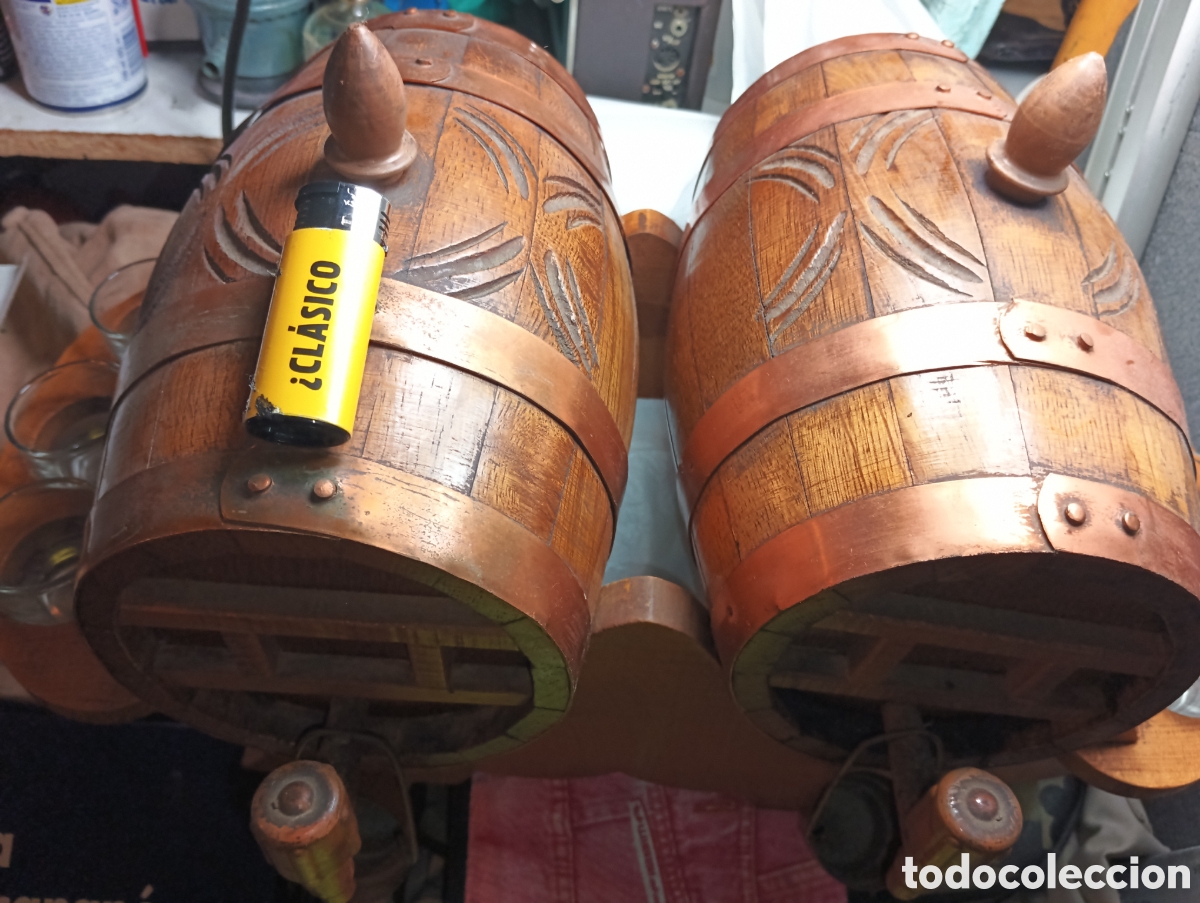 Vintage: Barriles de madera decorativos vintage - Foto 7