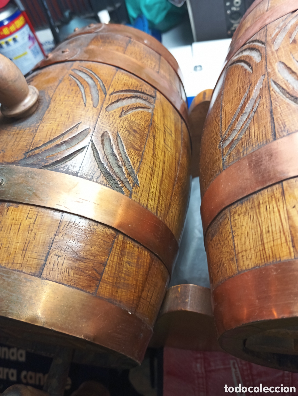 Vintage: Barriles de madera decorativos vintage - Foto 13