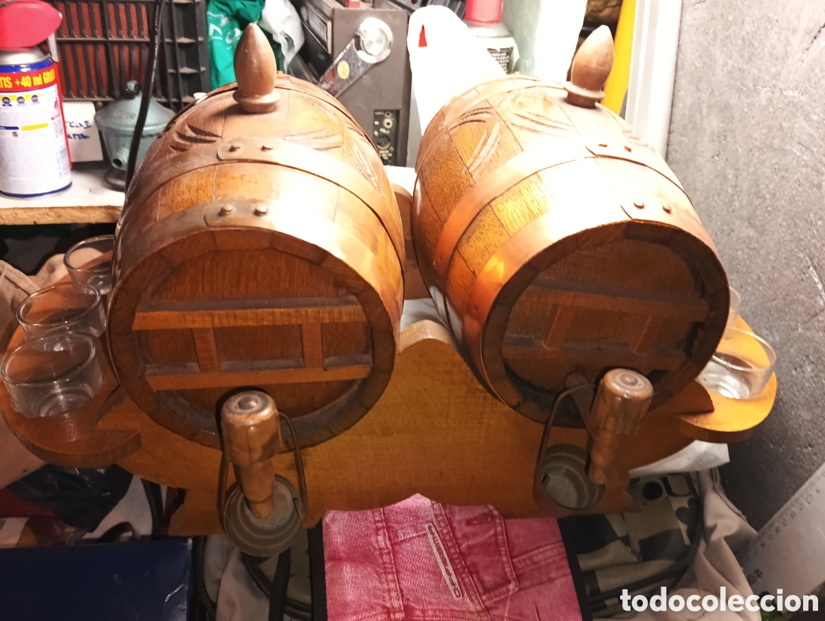 Vintage: Barriles de madera decorativos vintage
