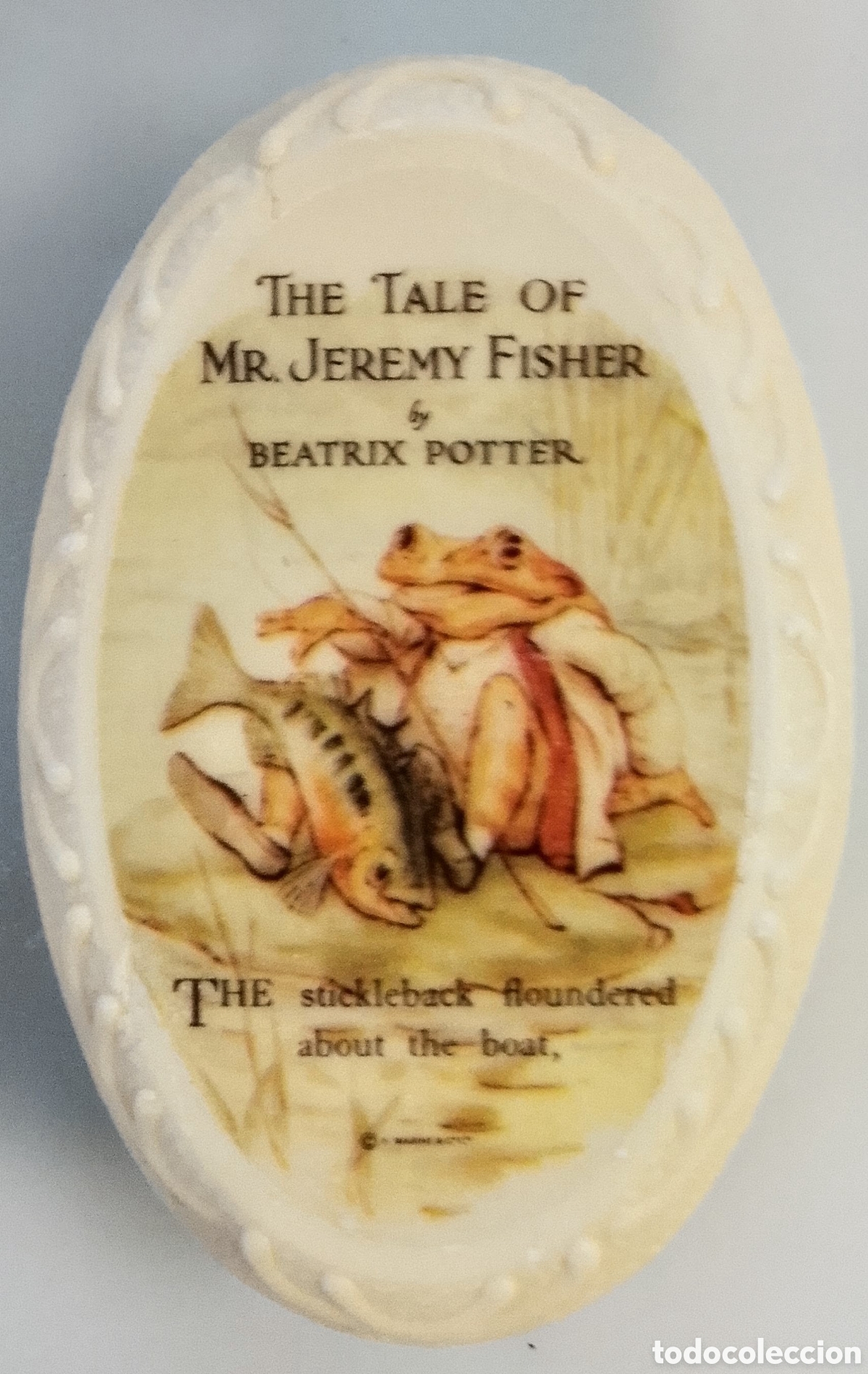 Vintage: Antiguo Jab&oacute;n Pict&oacute;rico Beatrix Potter - El Cuento de Mr. Jeremy Fisher - Caja Original MINT
