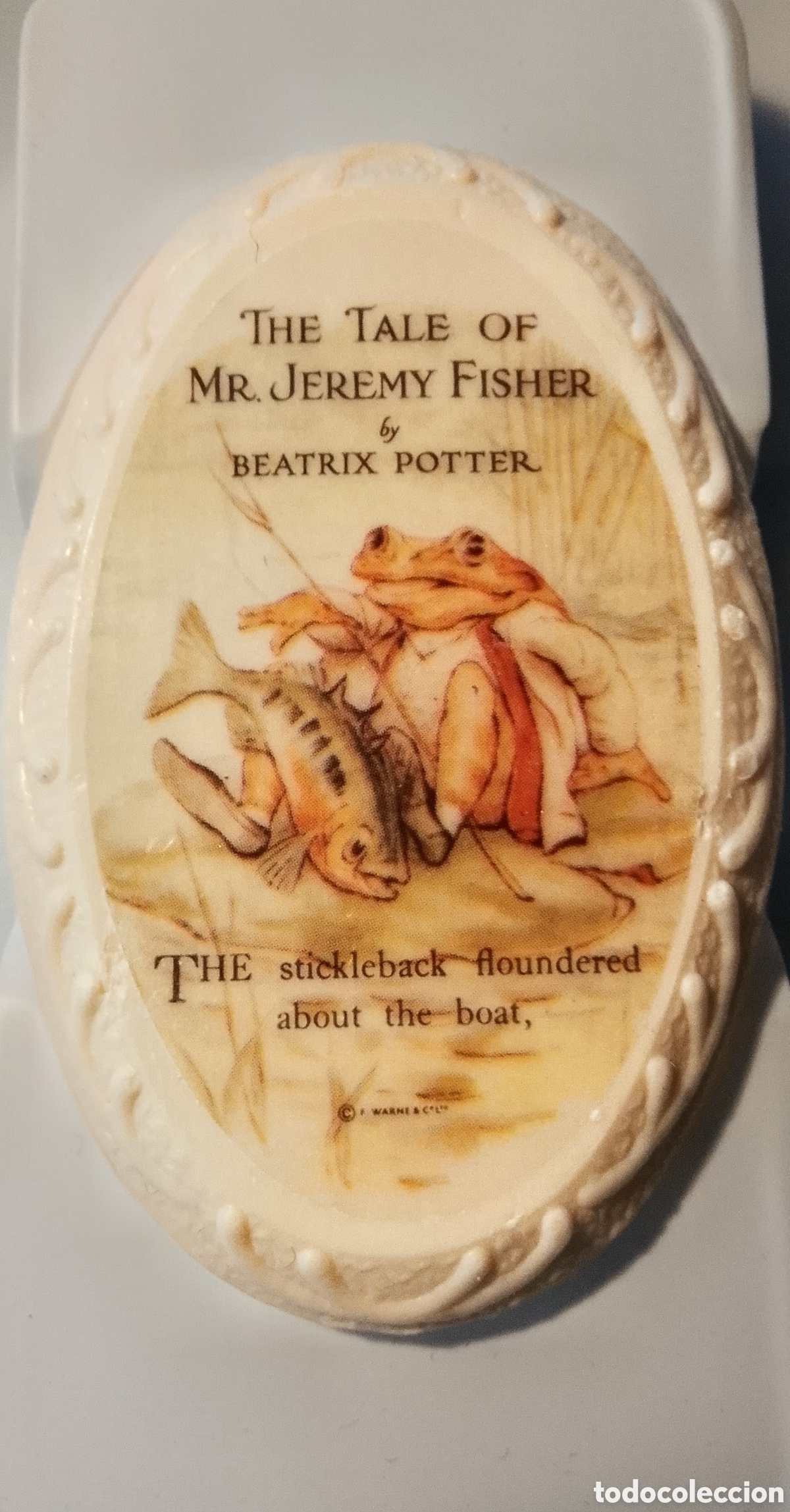 Vintage: Antiguo Jab&oacute;n Pict&oacute;rico Beatrix Potter - El Cuento de Mr. Jeremy Fisher - Caja Original MINT