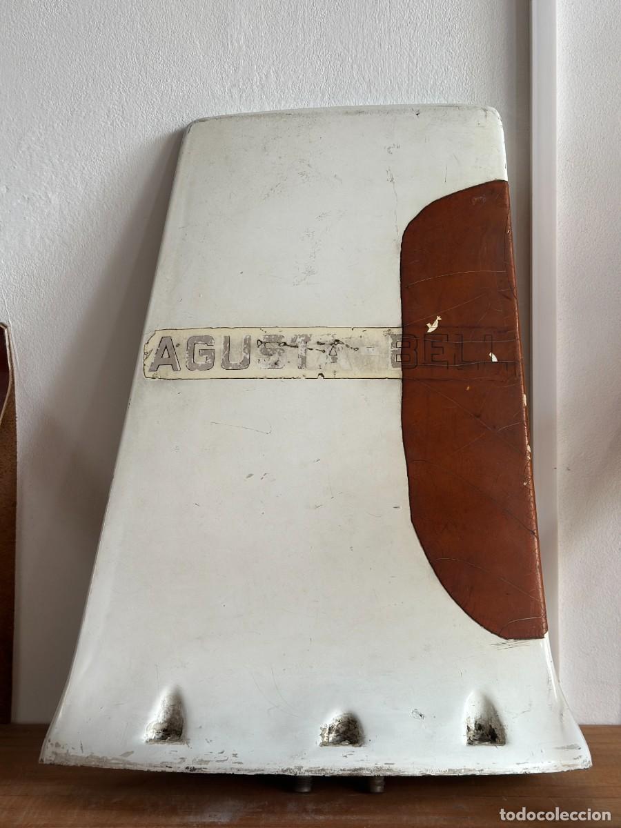 Vintage: 10.Agusta-Bell &ndash; Panel / Cubierta Original de Helic&oacute;ptero - Foto 4