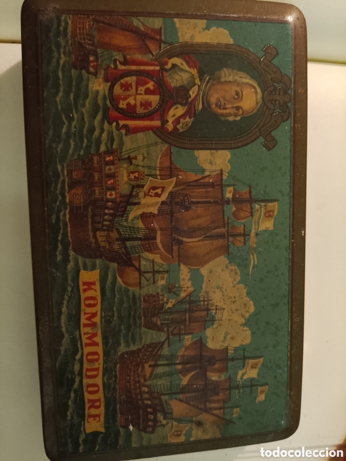 Vintage: Antigua Caja Cigarrillos Alemanes Kommodore Kosmos A&ntilde;os 20/30 - COMPLETA LLENA - Museo
