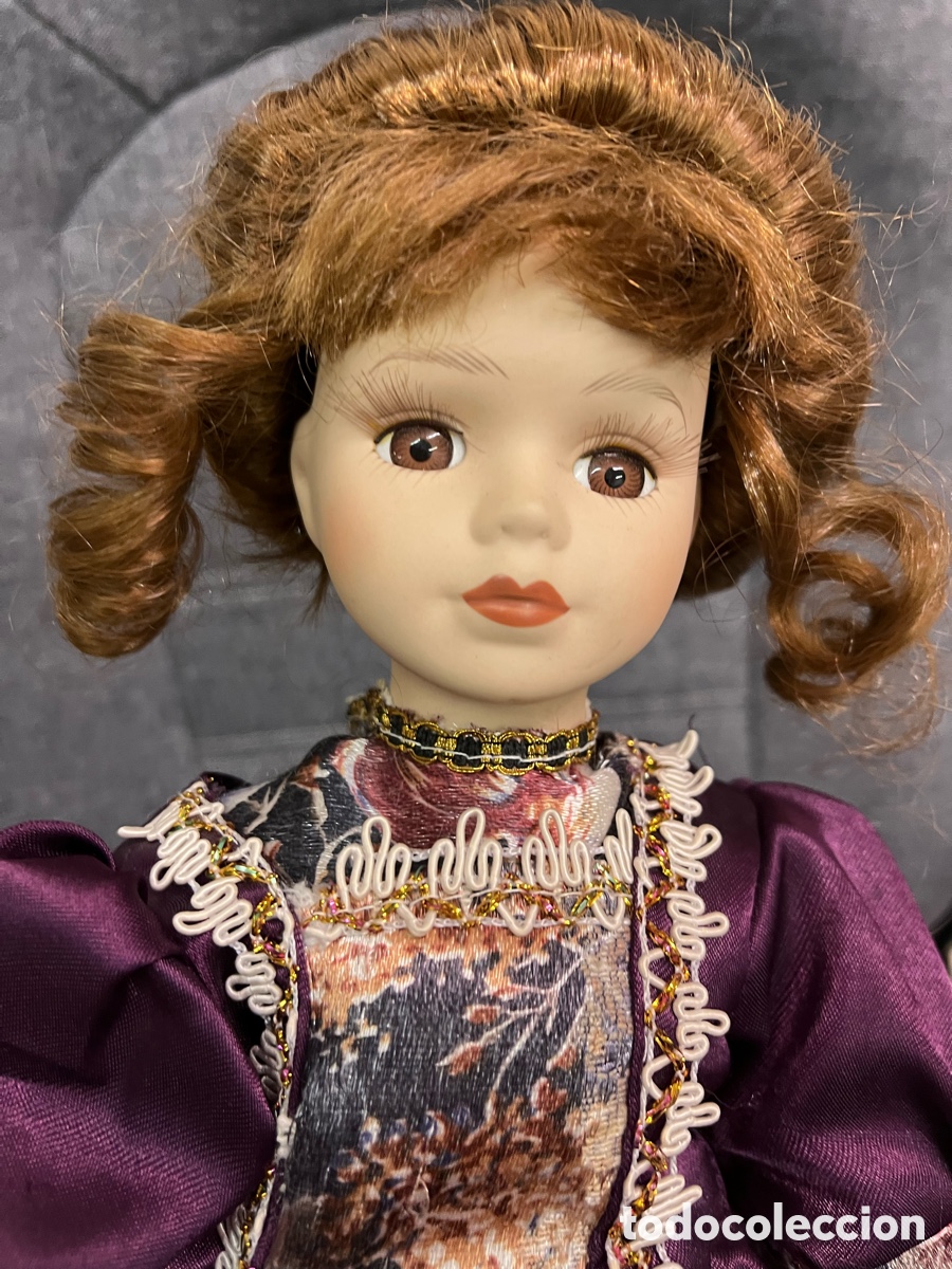 Vintage: Mu&ntilde;eca de colecci&oacute;n estilo victoriano