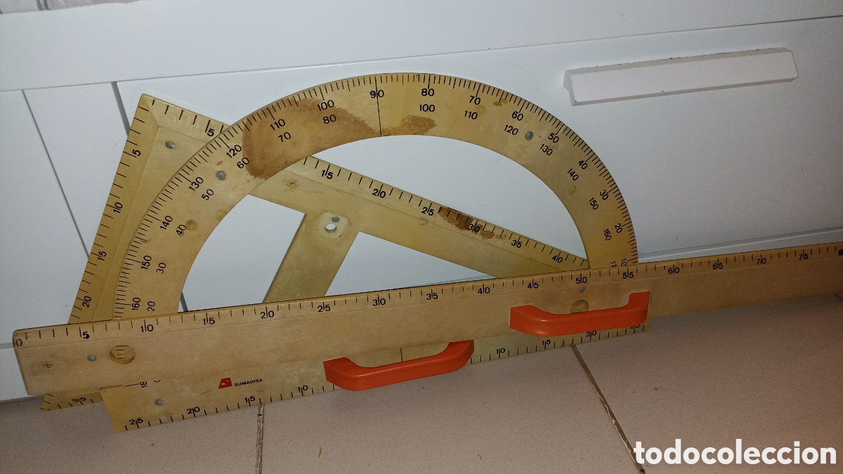 Vintage: Conjunto de geometr&iacute;a vintage para pizarra magn&eacute;tica Sumadisa (3 piezas)