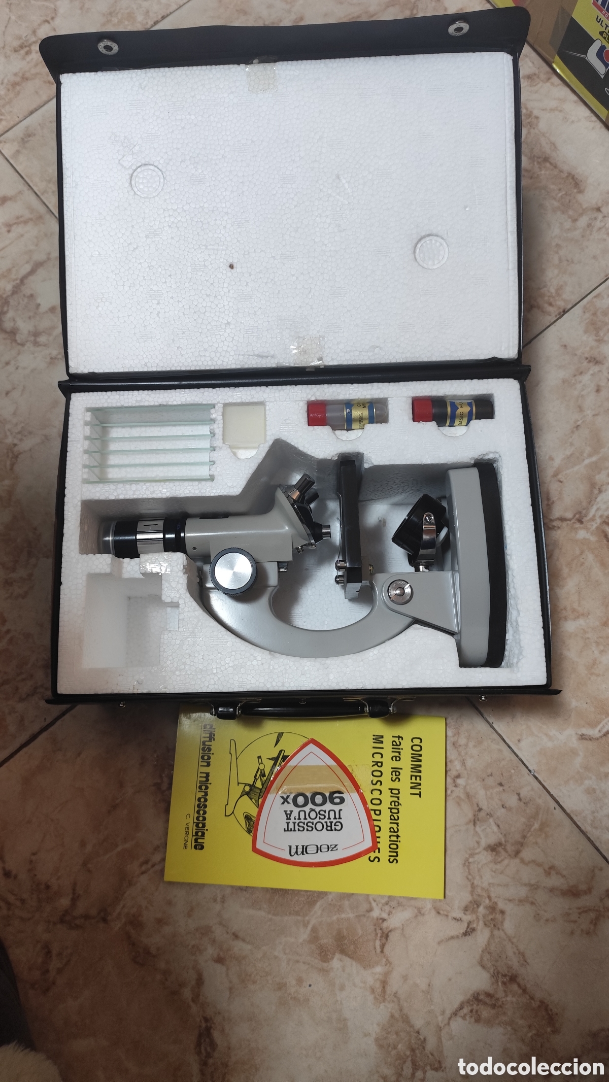 Vintage: Kit de Microscopio cient&iacute;fico infantil(900X) - Foto 3
