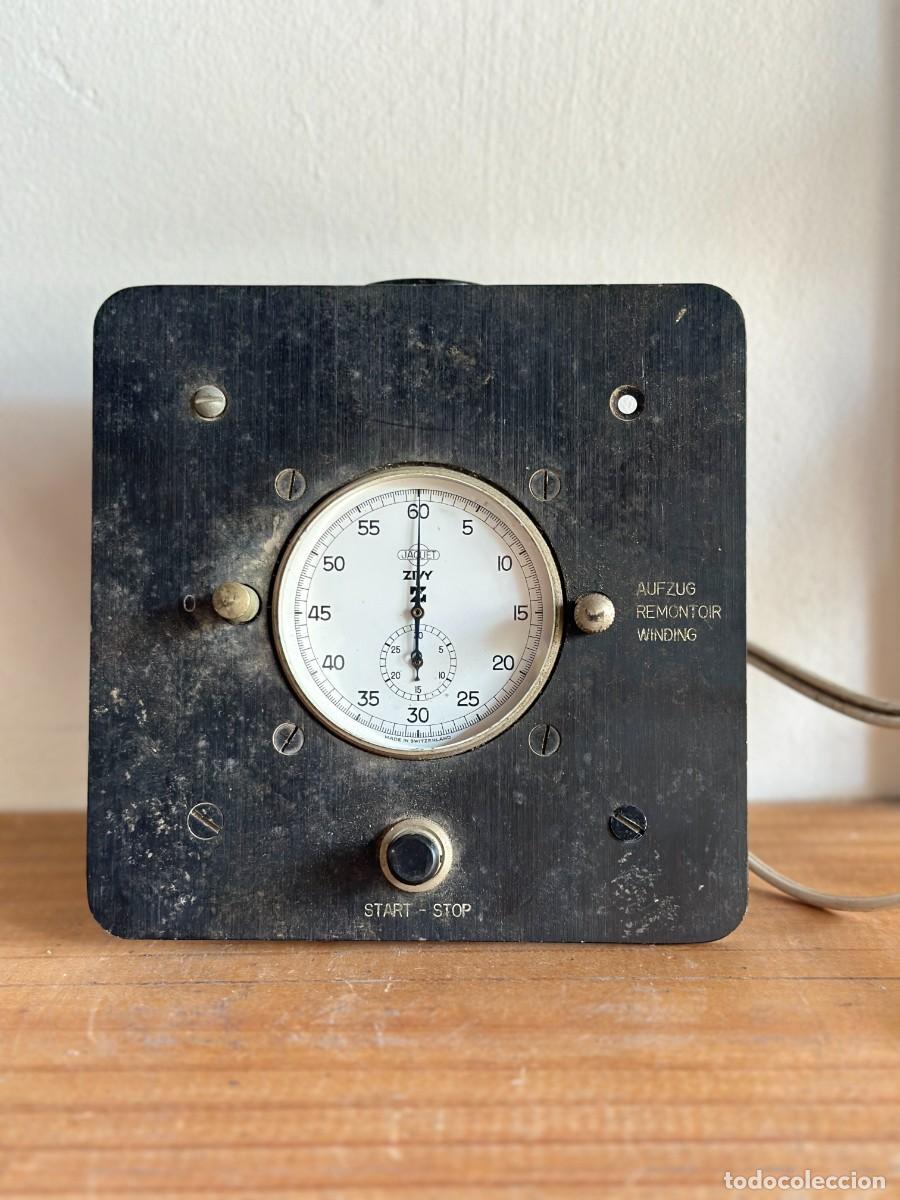 Vintage: Jaquet Zivy &ndash; Cron&oacute;metro Mec&aacute;nico de Panel con Mando Start-Stop