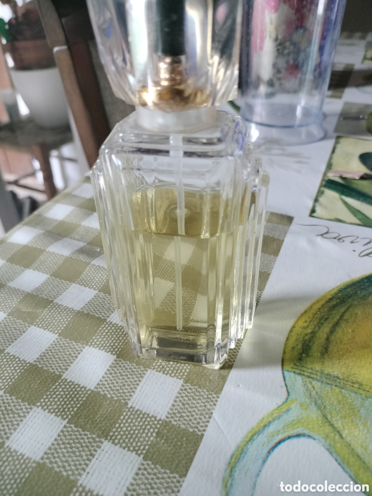 Vintage: Colonia francesa con atomizador cristal tallado