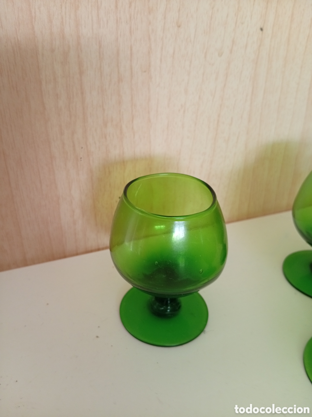 Vintage: Copas licor duralex verde - Foto 2