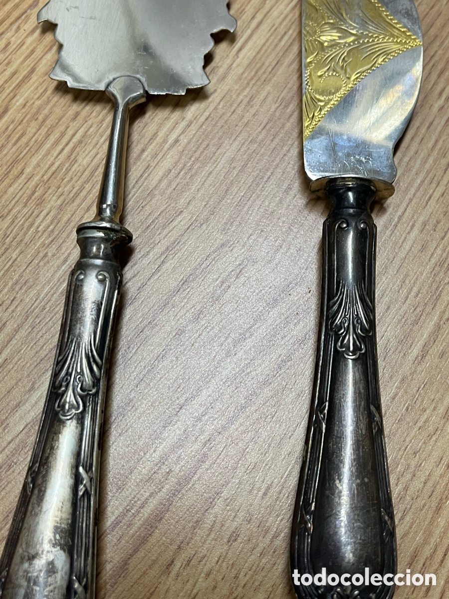 Vintage: Juego vintage de 3 cubiertos de servir - Foto 7