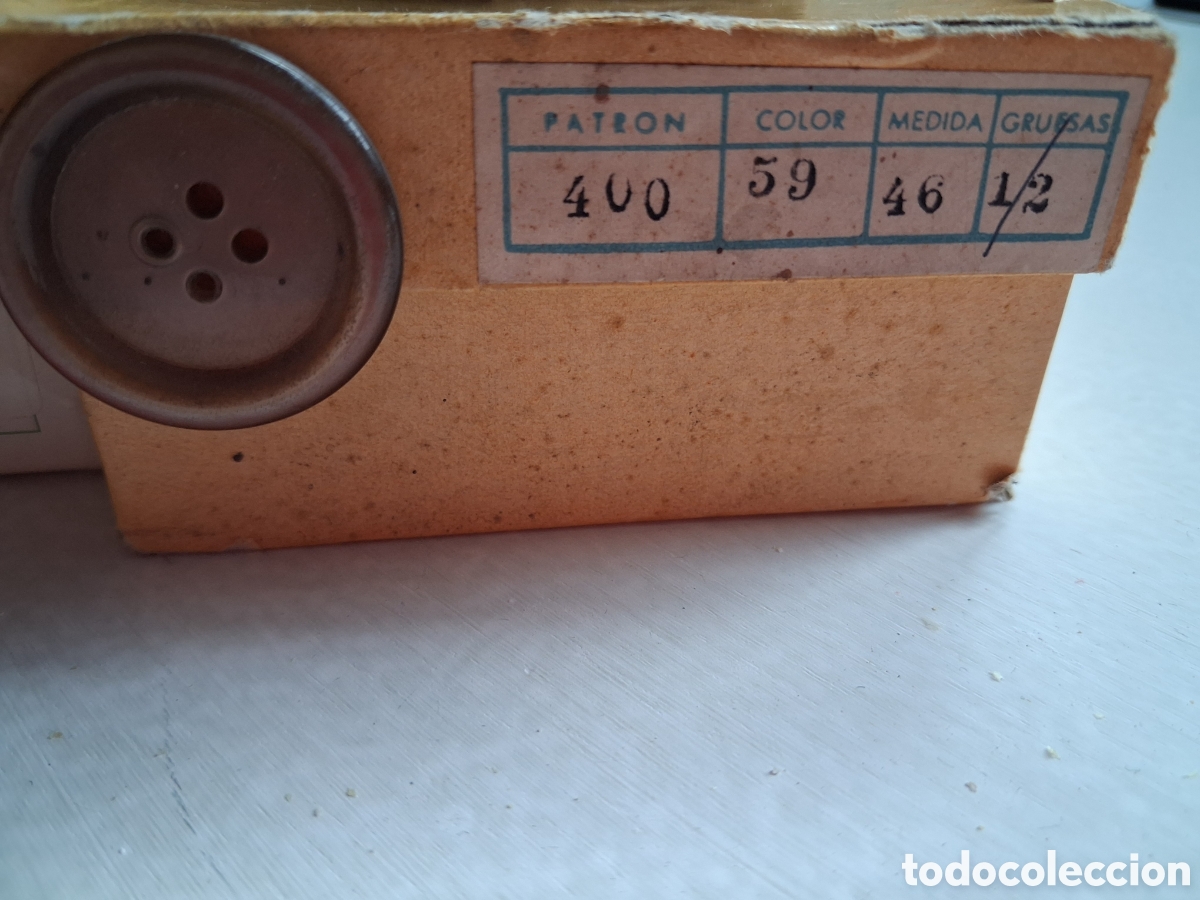 Vintage: 6 Cajas de botones ingleses - Foto 2