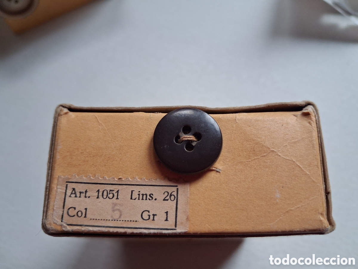 Vintage: 6 Cajas de botones ingleses - Foto 3