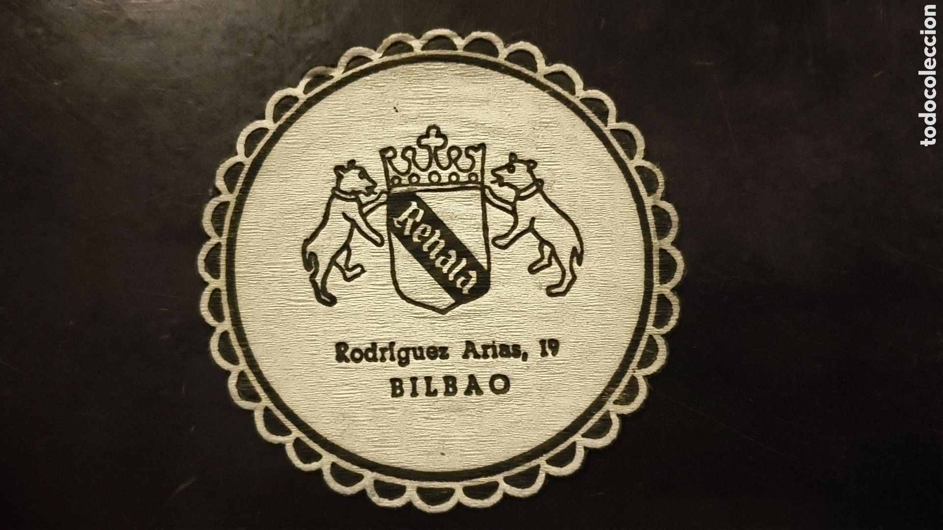 Vintage: Antiguo posavasos hostal restaurante iduti idar irurzun Pamplona navarra