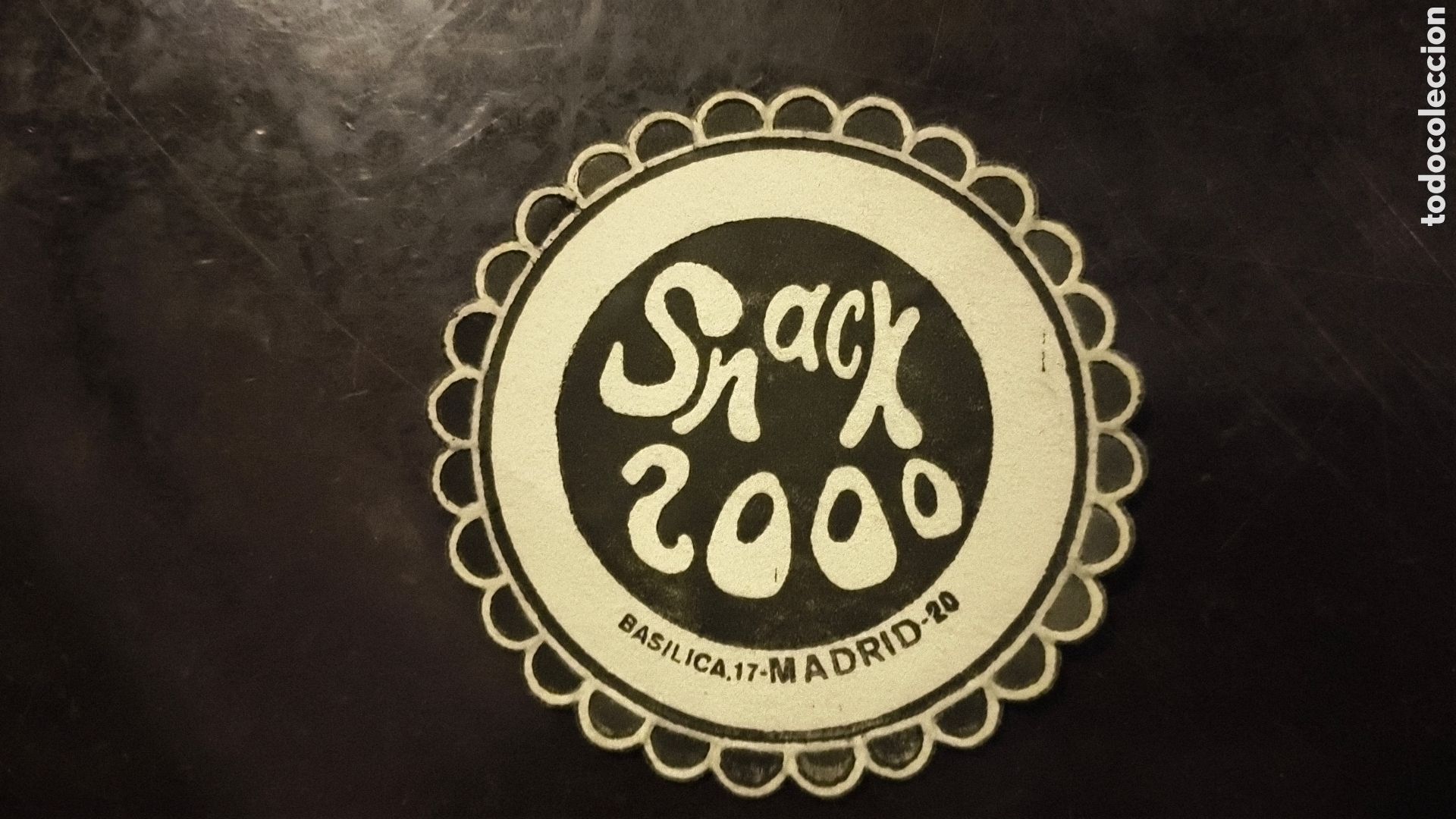 Vintage: Antiguo posavasos snacx 2000 Madrid