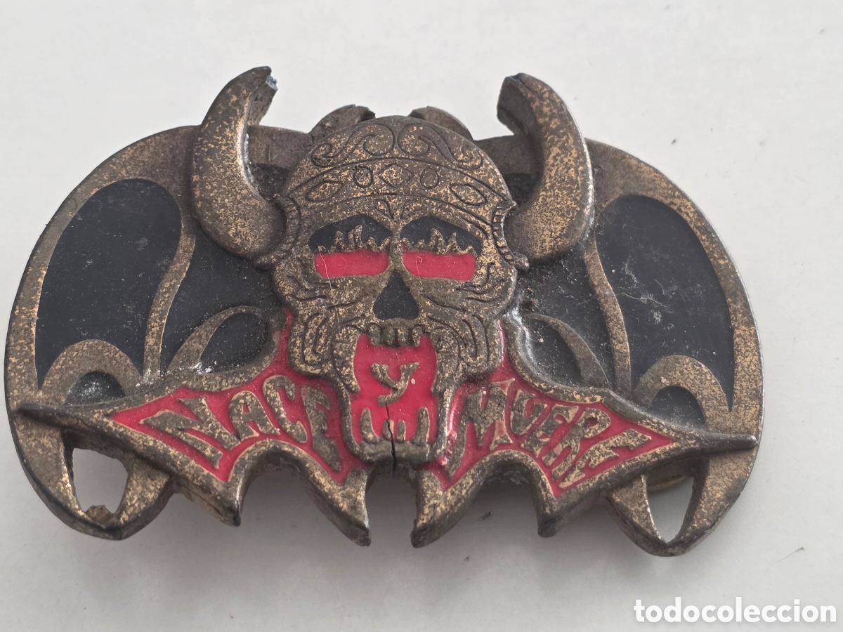 Vintage: hebilla vintage death rider numerada n&ordm;150