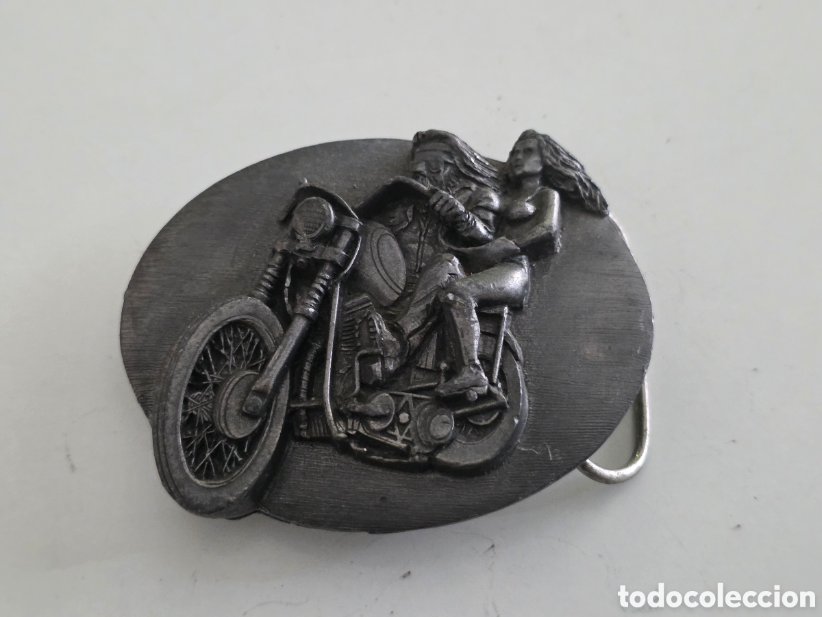 Vintage: hebilla vintage siskiyou h-92 moto biker usa 1990