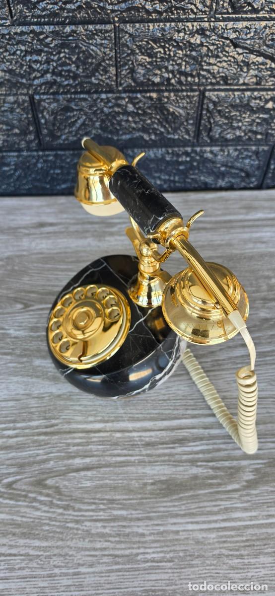 Vintage: Telefono Marmol y dorado - Foto 2