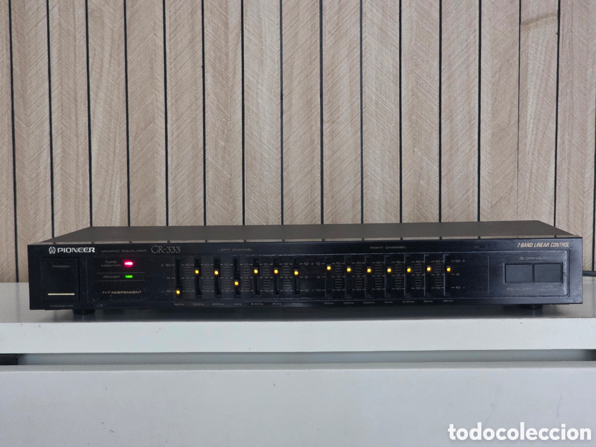 Vintage: ecualizador gr&aacute;fico pioneer gr-333 vintage 7 bandas