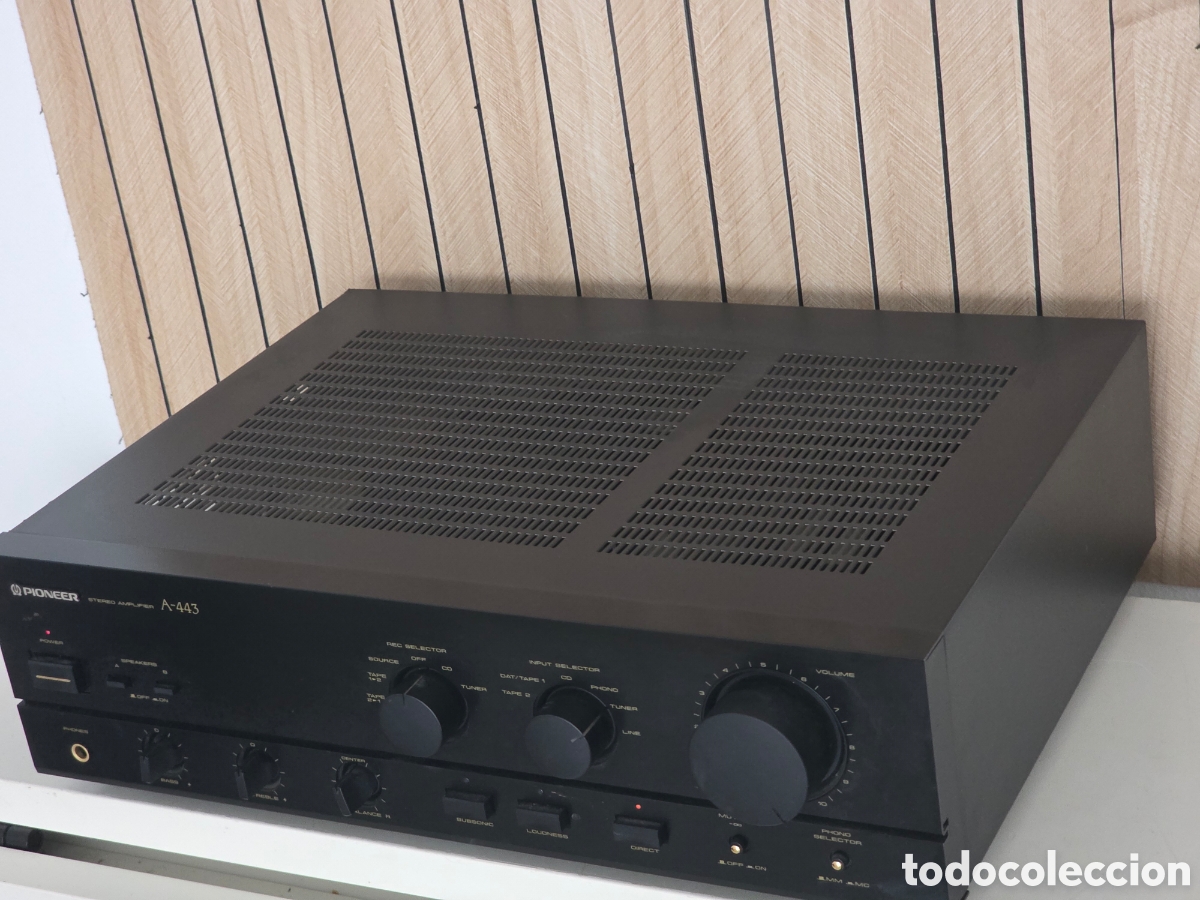Vintage: amplificador est&eacute;reo pioneer a-443 vintage funcionando