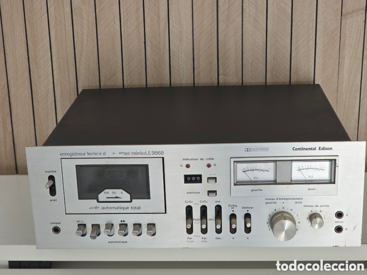 Vintage: pletina cassette continental edison le 9868 vintage para reparar