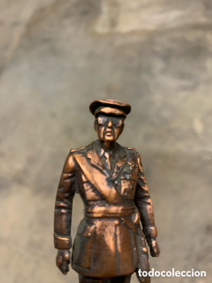 Vintage: Francisco Franco figura de cobre