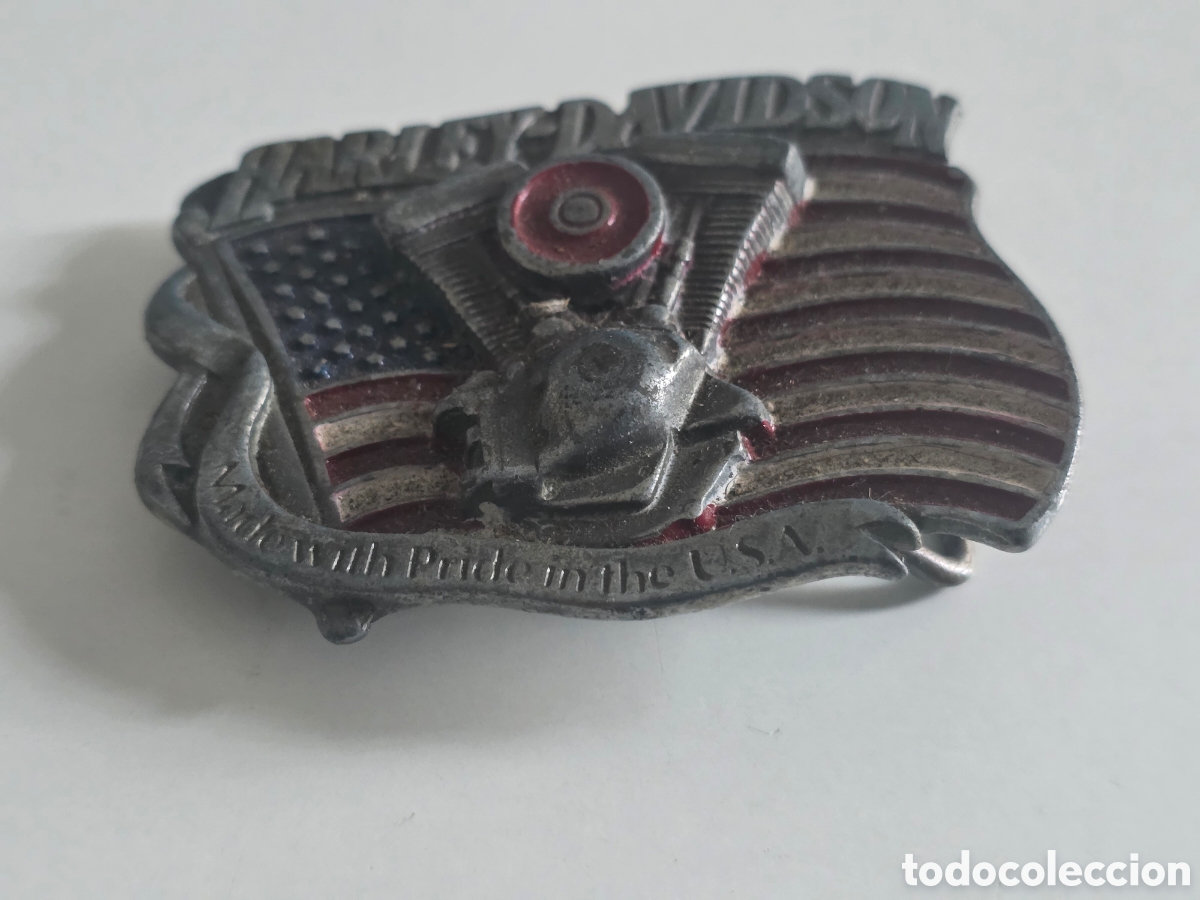 Vintage: hebilla harley davidson baron usa h401 1991 original vintage