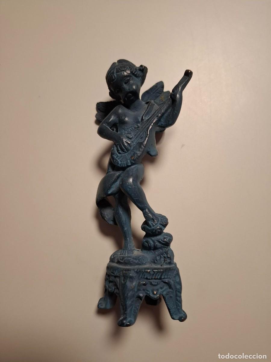 Vintage: Figura de &aacute;ngel en metal - Foto 1