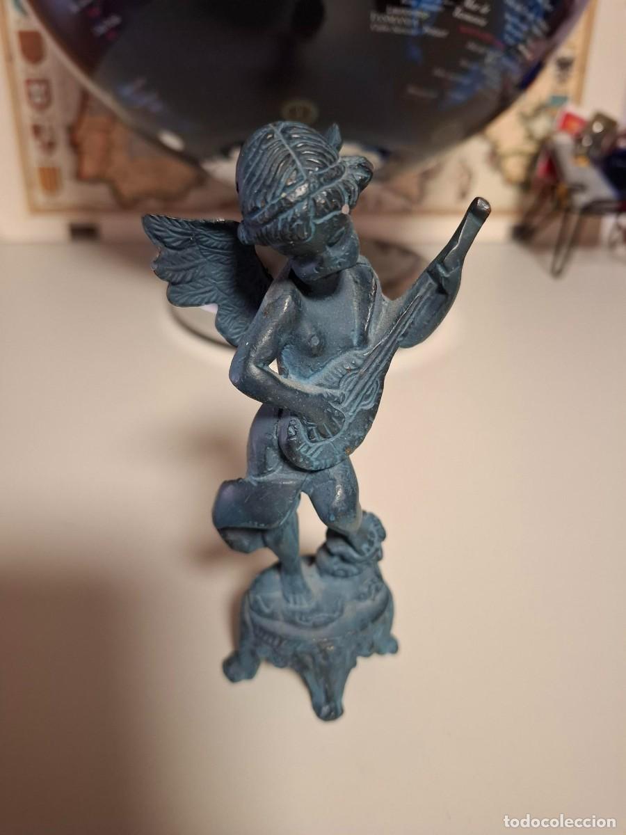 Vintage: Figura de &aacute;ngel en metal - Foto 2