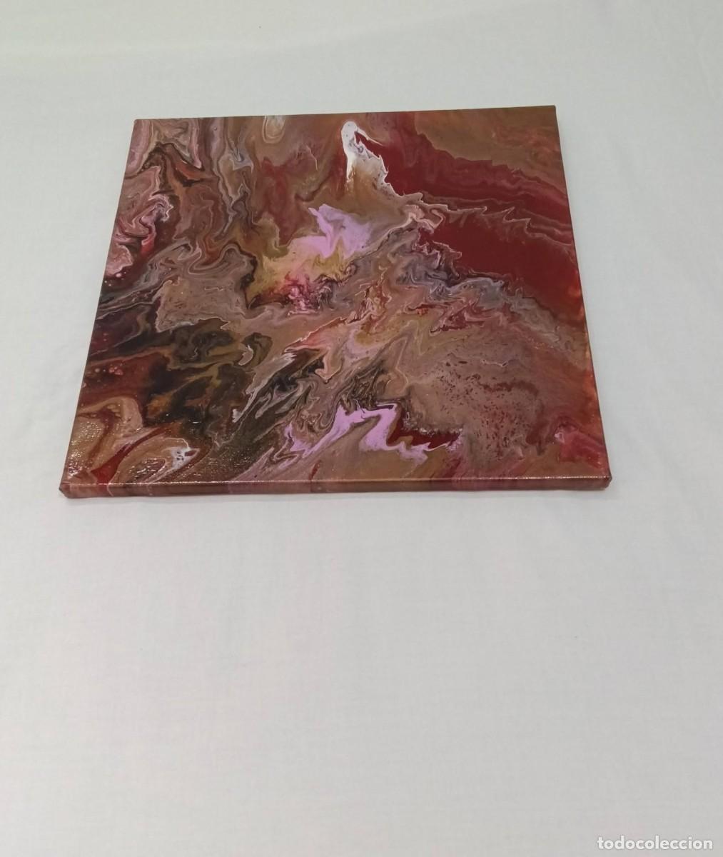 Vintage: cuadro abstracto sobre lienzo