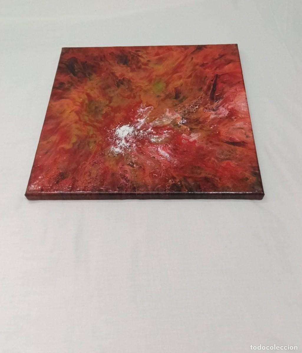 Vintage: cuadro abstracto sobre lienzo