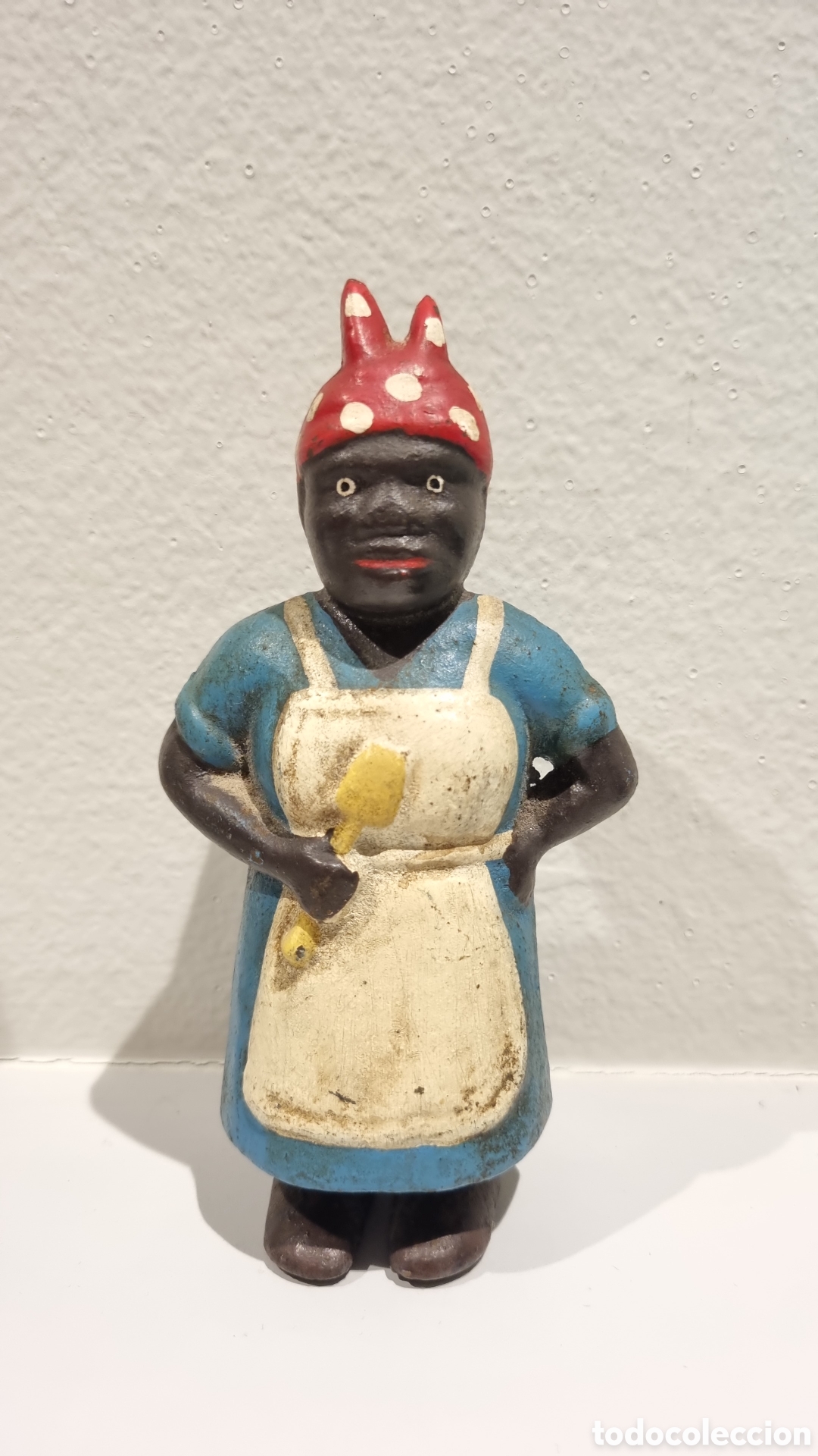 Vintage: Hucha original hierro fundido Aunt Jemima a&ntilde;os 20-30