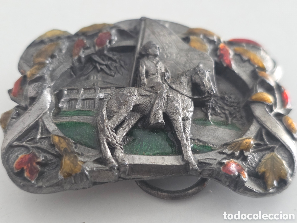 Vintage: hebilla vintage caza perro 1986 siskiyou
