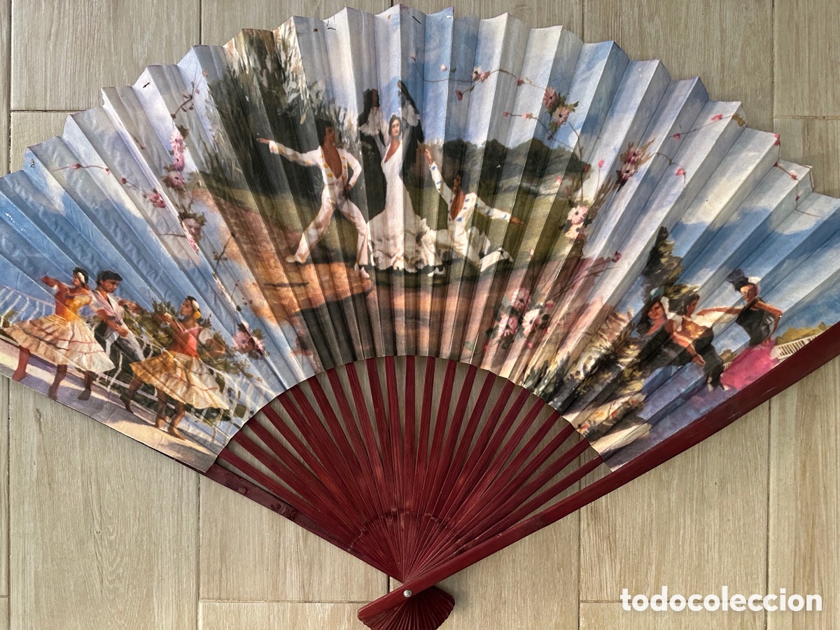 Vintage: Abanico vintage gran formato
