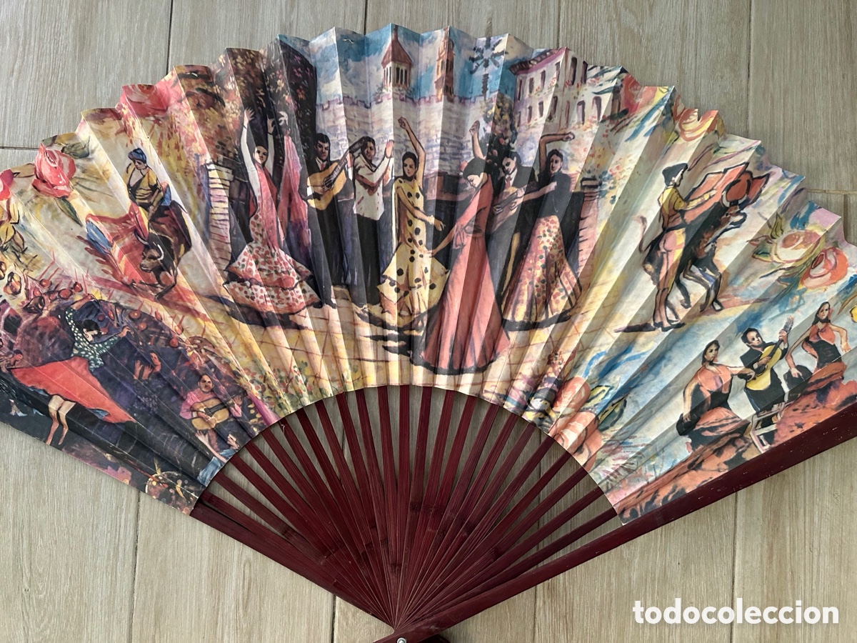 Vintage: Abanico vintage gran formato