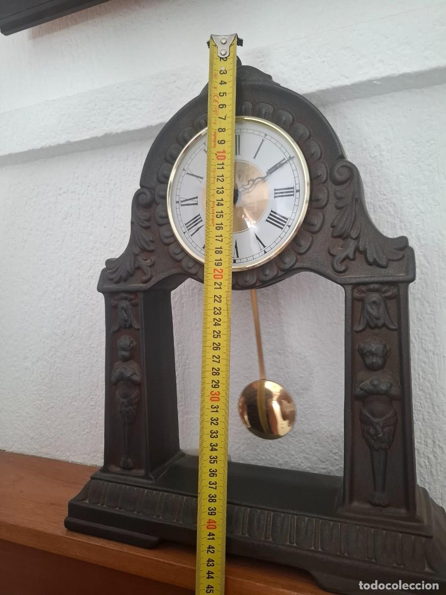 Vintage: Reloj de p&eacute;ndulo y portavelas - Foto 5